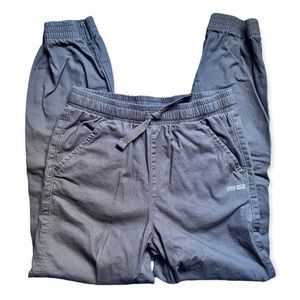 Boys Elastic Cuff Gray Pants